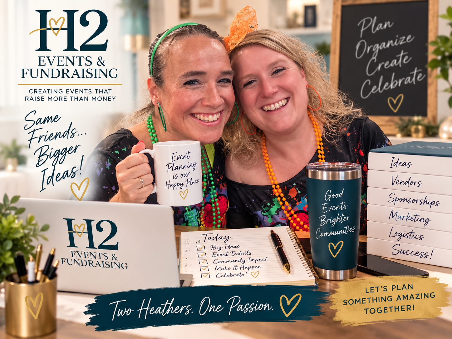 Meet the Heathers — the two founders of H2 Events & Fundraising